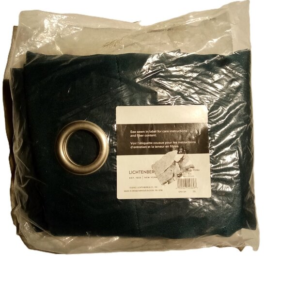 Gregory  Teal  Polyester 54 in. W X 95 in. L Grommet Room Darkening Curtain  NEW - Picture 1 of 5